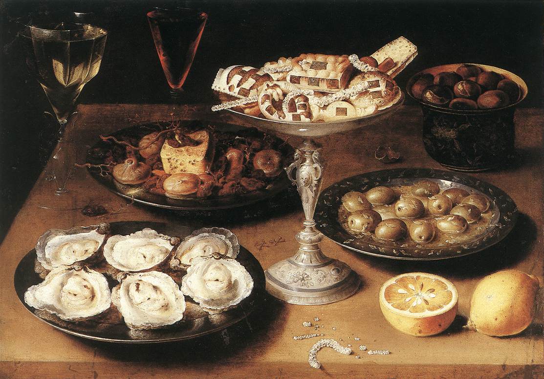 Still-Life with Oysters and Pastries